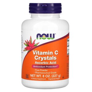 Вітаміни та мінерали NOW Vitamin C Crystals, 227 грам