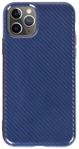 Чехол-накладка TOTO TPU Carbon Fiber 2,0mm Case Apple iPhone 11 Pro Max Navy Blue