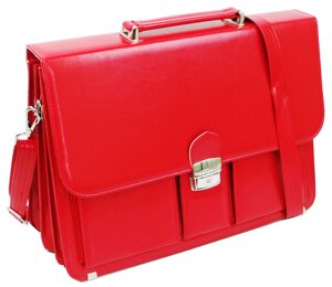 Жіночий портфель з екошкіри AMO Польща SST10 червоний