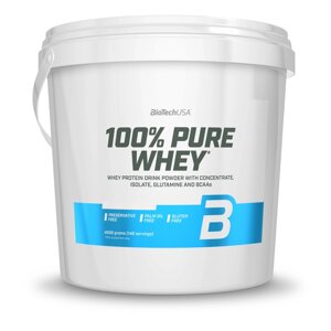 Протеїн Biotech 100% Pure Whey, 4 кг, шоколад, ПОШКОДЖЕНИЙ