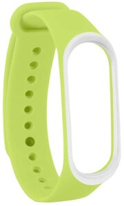 Ремешок UWatch Double Color Replacement Silicone Band For Xiaomi Mi Band 3/4 Yellow/White Line