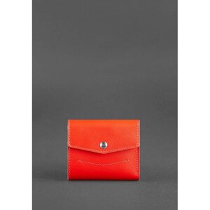 Жіночий шкіряний гаманець 2.1 Яскраво-червоний