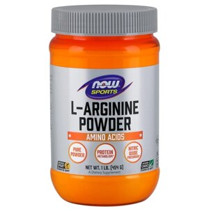 Амінокислота NOW Sports L-Arginine Powder, 454 грам