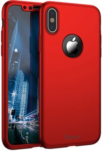 Чехол-накладка Ipaky 360 PC Full Protection Case Apple iPhone XS Red