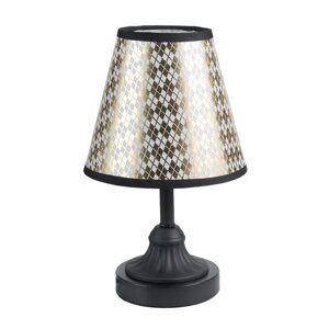 Настільна лампа, світильник декоративний з абажуром Sunlight чорний 5067