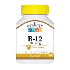 Вітаміни та мінерали 21st Century Vitamin B12 500 mcg 110 таблеток