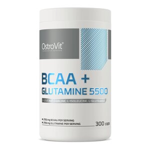 Амінокислота BCAA OstroVit BCAA + Glutamine, 300 капсул