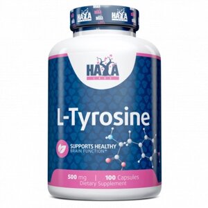 Амінокислота Haya Labs L-Tyrosine 500 mg, 100 капсул