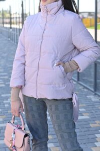 Куртка жіноча рожева демісезонна код П330 M