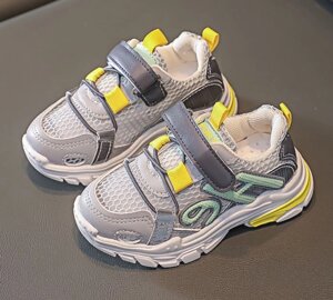 Літні кросівки дитячі 9H сірі, розмір 29