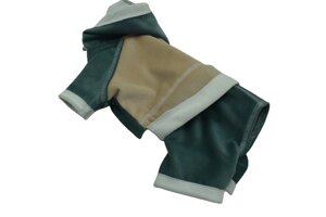 Одяг для собак костюм вельветовий Трипсі зелений №2-35*54