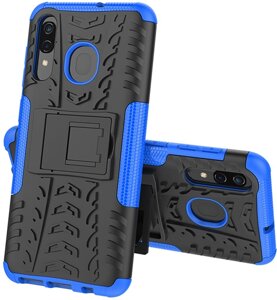 Чехол-накладка TOTO Dazzle Kickstand 2 in 1 Case Samsung Galaxy A20/A30 Blue
