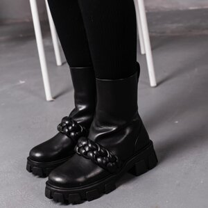 Черевики жіночі зимові Fashion Celeste 3398 38 розмір 24,5 см Чорний