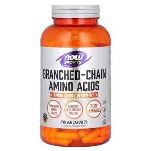 Амінокислота BCAA NOW Branched Chain Amino Acids, 240 капсул