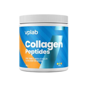 Препарат для суглобів і зв'язок VPLab Collagen Peptides, 300 грам Апельсин