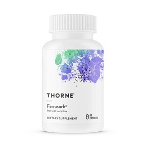 Вітаміни та мінерали Thorne Ferrasorb, 60 капсул