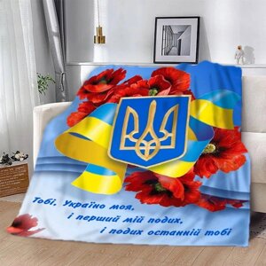 Плед 3D патріотичний "Україно моя" 2660_B 12596 135х160 см