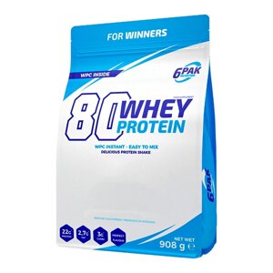 Протеїн 6PAK Nutrition 80 Whey Protein, 908 грам Груша-карамель