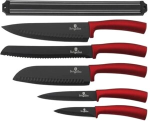 Набір ножів Berlinger Haus Metallic Line Burgundy Edition BH-2694 6 предметів