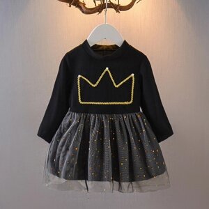 Сукня для дівчинки Crown чорна 1597, розмір 90