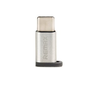 Перехідник Feliz RA-USB1 microUSB (F) to Type C (M) Silver Remax 340903