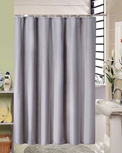 Тканинна шторка для ванної та душу Gray Charm світло-сірого кольору 180x200 см