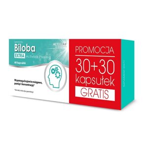 Натуральна добавка Activlab Biloba, 60 капсул