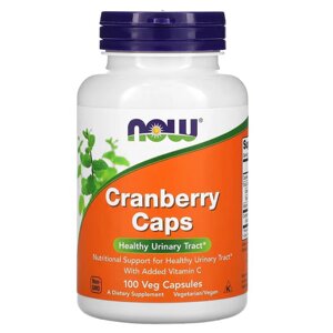 Натуральна добавка NOW Cranberry Caps, 100 вегакапсул