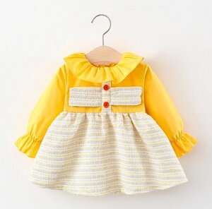 Сукня для дівчики жовта 4736, розмір 100