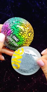Презервативи ONE Super Studs (точкові) (по 1 шт) (упаковка може відрізнятися кольором та малюнком)