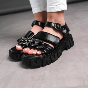Жіночі сандалі Fashion Nala 3665 38 розмір 24 см Чорний