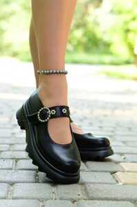 Туфлі жіночі чорні на липучках Т1716 40