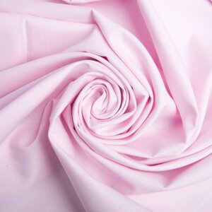 Тканина бязь ранфорс для постільної білизни 2,4 м V-43 ніжно рожева