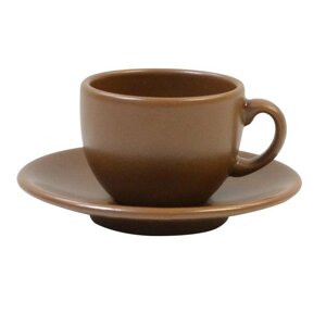 Чашка з блюдцем кавова Keramia Табако 24-237-048 95 мл
