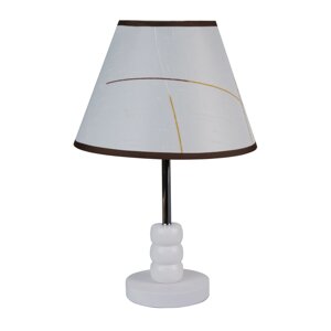 Настільна лампа, світильник декоративний з абажуром Sunlight білий MT 2002 WT