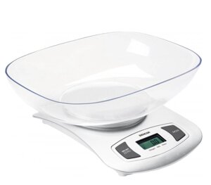 Ваги кухонні з чашою Sencor SKS-4001-WH 5 кг білі