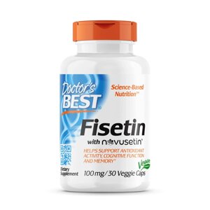 Натуральна добавка Doctor's Best Fisetin with Novusetin, 30 вегакапсул