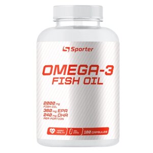 Жирні кислоти Sporter Omega 3 1000 mg, 180 капсул