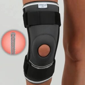 Бандаж на коліно з 4-ма спіральними ребрами та ременями Orthopoint REF-103 наколінник для спорту, Розмір L