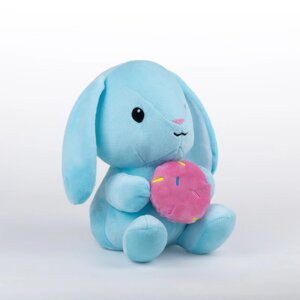 М'яка іграшка KidsQo зайчик Хрумтик 22см блакитний (KD723)