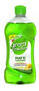 Засіб для миття посуду 500мл Green Emotion Piatti Limone 8006130503543