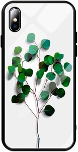 Чехол-накладка TOTO Glass Fashionable Case Apple iPhone X Tree of Life White