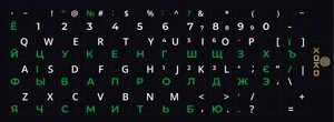 Наклейка на клавіатуру Українська/Англійська/Російська XoKo XK-KB-STCK-SM 48 клавіш