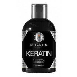 Шампунь для волосся з кератином і екстрактом молочного протеїну 1000 мл Keratin Dallas 723345