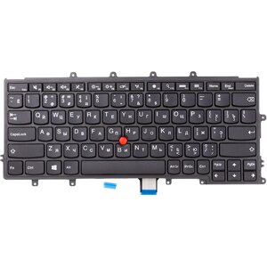 Клавіатура для ноутбука LENOVO Thinkpad X230s, X240 чорний, чорний фрейм