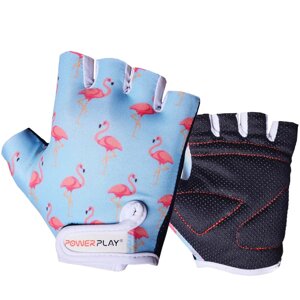 Велорукавички PowerPlay 001 Flamingo Blue XS