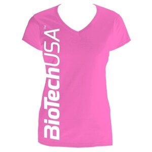 Жіноча футболка BioTech, рожева S