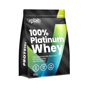 Протеїн VPLab 100% Platinum Whey 750 грам Малина-білий шоколад