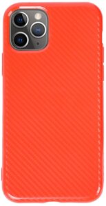 Чехол-накладка TOTO TPU Carbon Fiber 2,0mm Case Apple iPhone 11 Pro Max Red