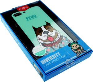 Чехол-накладка PUZOO Artdog Phone iPhone 7 Plus/8 Plus Green Baby